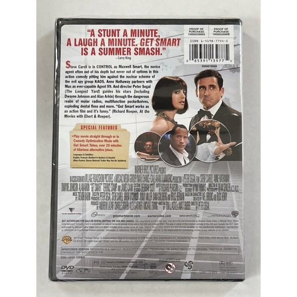 Get Smart (DVD, 2008) WIDESCREEN EDITION NEW SEALED - Picture 2 of 2